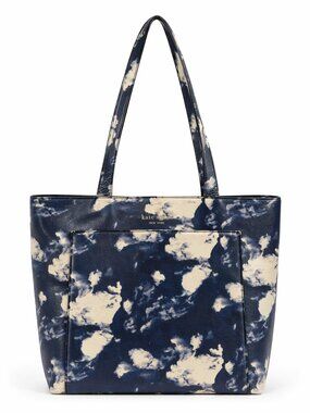 KATE SPADE Lita Street Blue Sky White Clouds Andrea Tote Bag